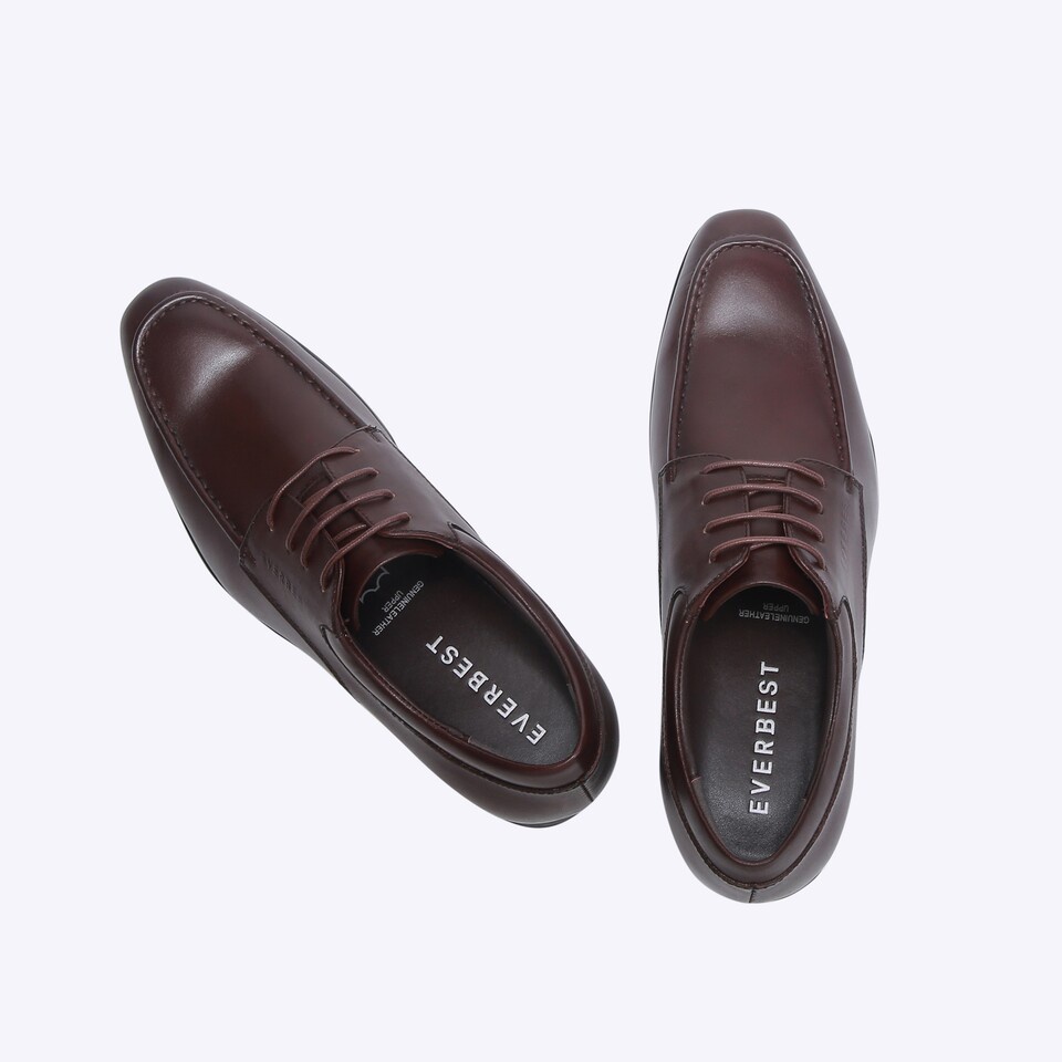 SEPATU FORMAL EVERBEST PRIA ORIGINAL PANTOFEL KULIT ASLI COKLAT EM66