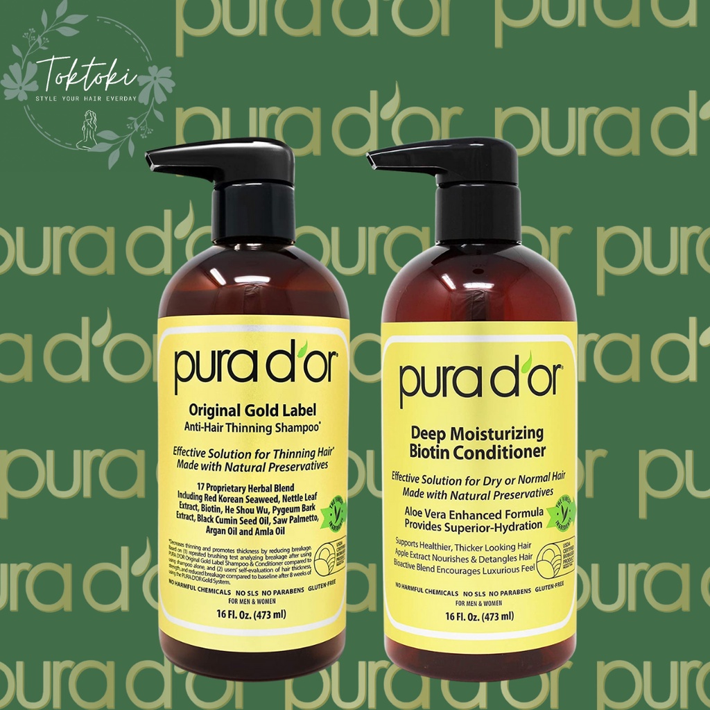 Jual PURA D'OR Biotin Original Gold Label AntiThinning Shampoo