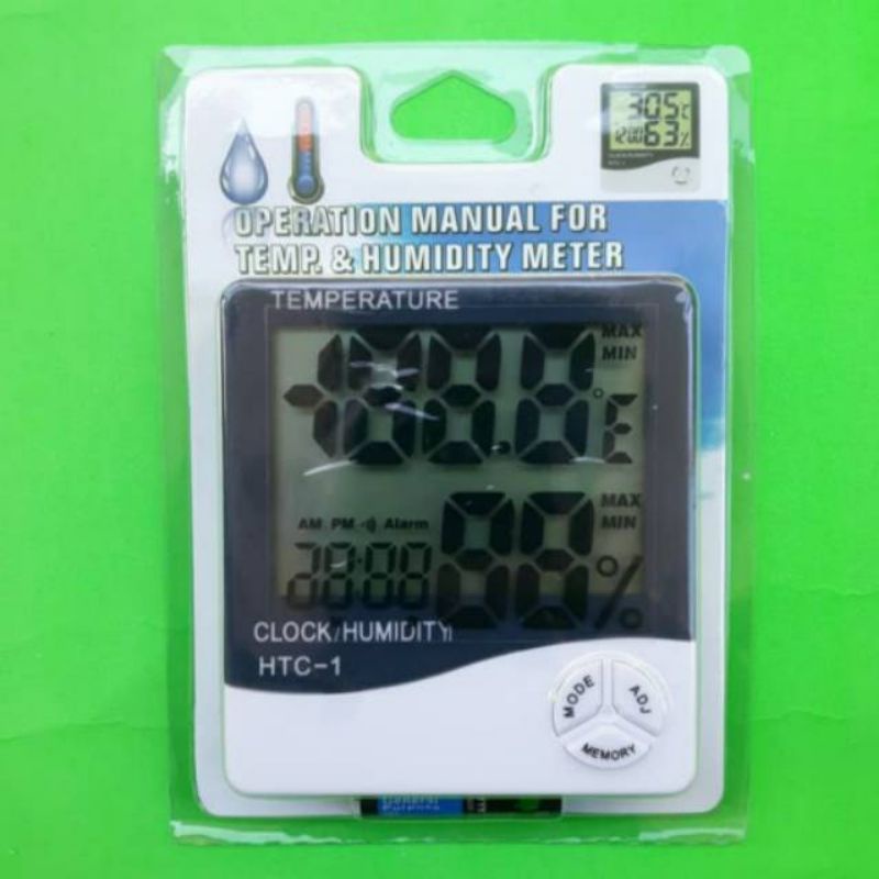 termometer ruangan hygrometer HTC termometer digital ruangan