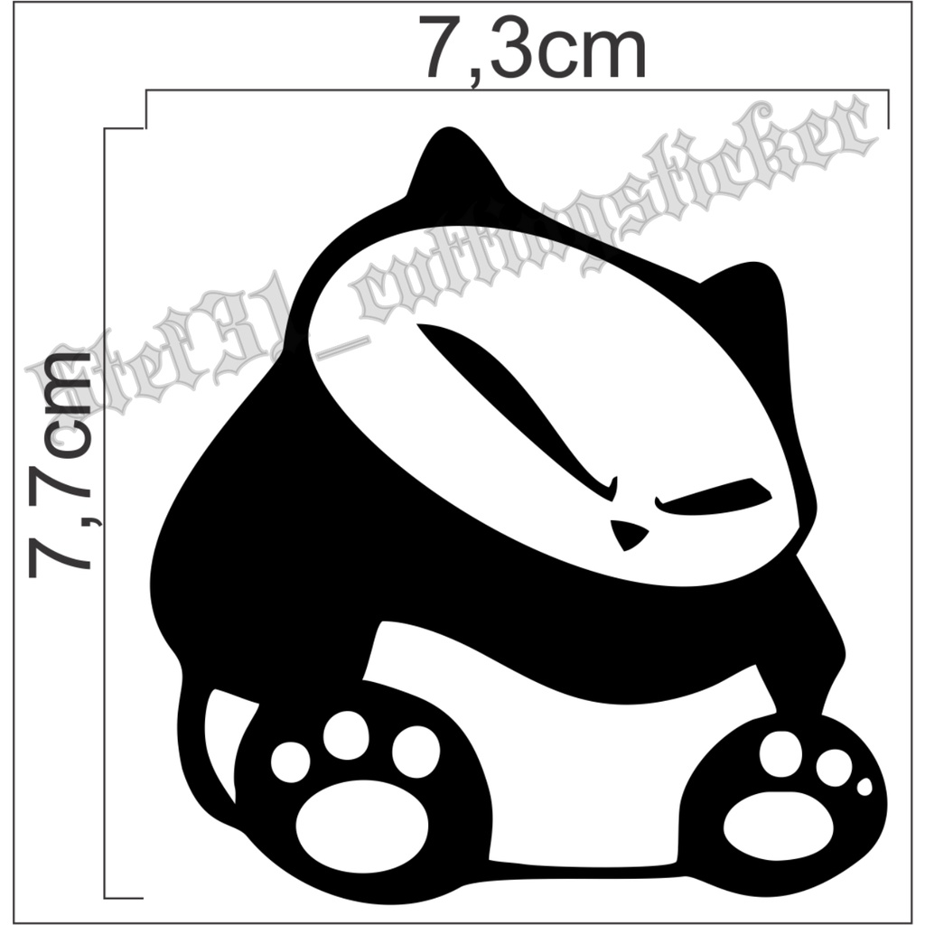 

Stiker cutting gambar panda