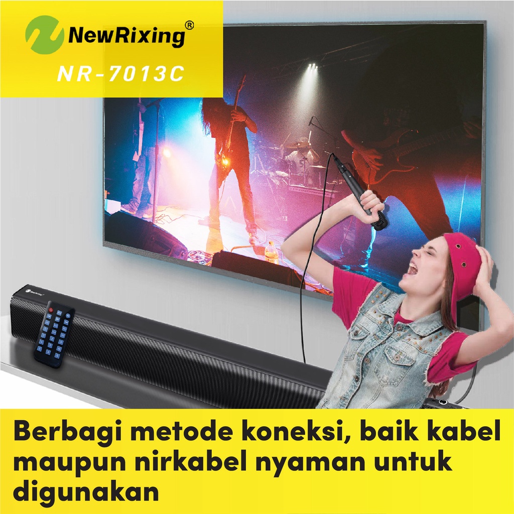 【FREE GIFT】Redmi NewRixing TV Soundbar Wireless Bluetooth Mi Home Theater Redmi TV Speaker Portable Sound Bar