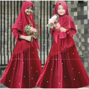 Baju Gamis Anak Gadis Umur 8 9 10 Tahun Kids Karisma Gamis Anak Terbaru 2022 Bahan Babyterry Hijab K