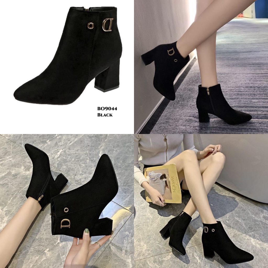 PRF Sepatu Boots Wanita Flat Korea BO9044