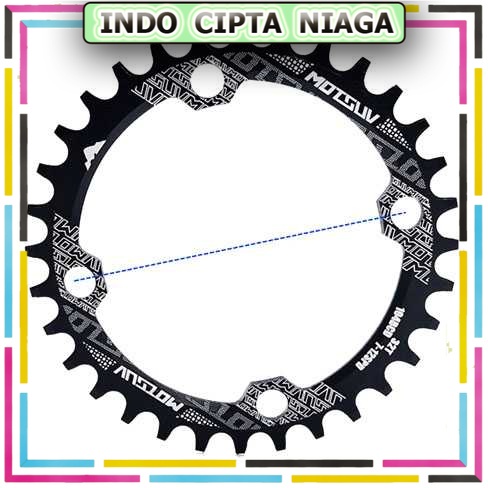 MOTSUV Gigi Crankset Sprocket Sepeda Aluminium 104BCD - BCD104