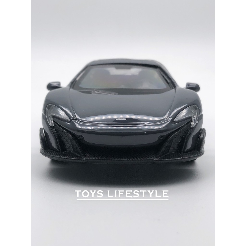 Welly Diecast - McLaren 675LT Coupe Skala 1:36 (Abu Gelap)