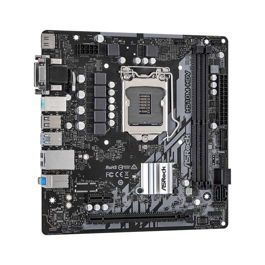 ASRock H510M-HDV (LGA1200, H510, DDR4, USB3.2, SATA3)