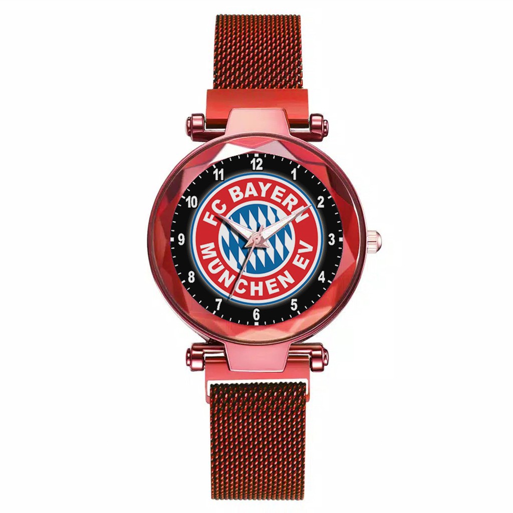 Jam Tangan Wanita Custom - BAYERN MUNCHEN 1 Free Box &amp; Batre Cadangan