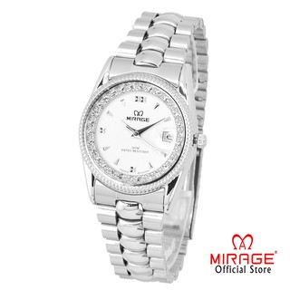 Terlaris Jam tangan Wanita Mirage Permata Original Silver 