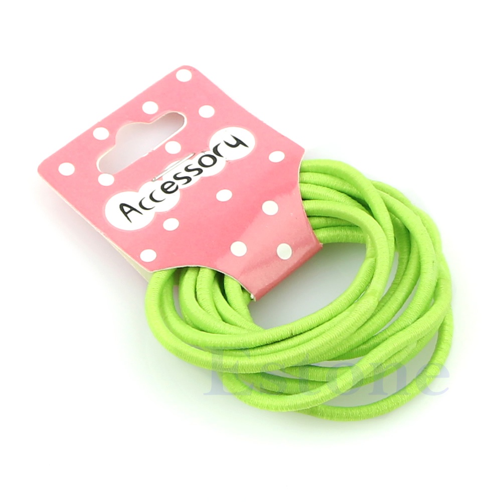 Zzz Lot Baru Warna Campur Bayi Perempuan Anak Kecil Karet Rambut Ikat Elastis Ponytail Holder