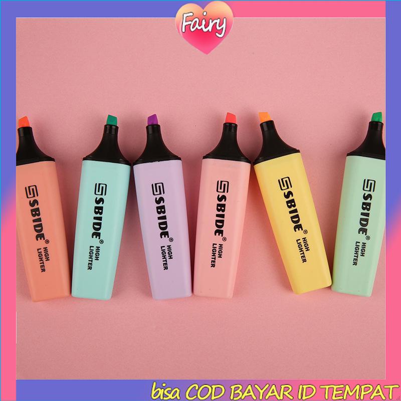 

Pena Stabilo Warna Macaron Siswa Menandai Spidol Kecil Segar Lukisan Grafiti F