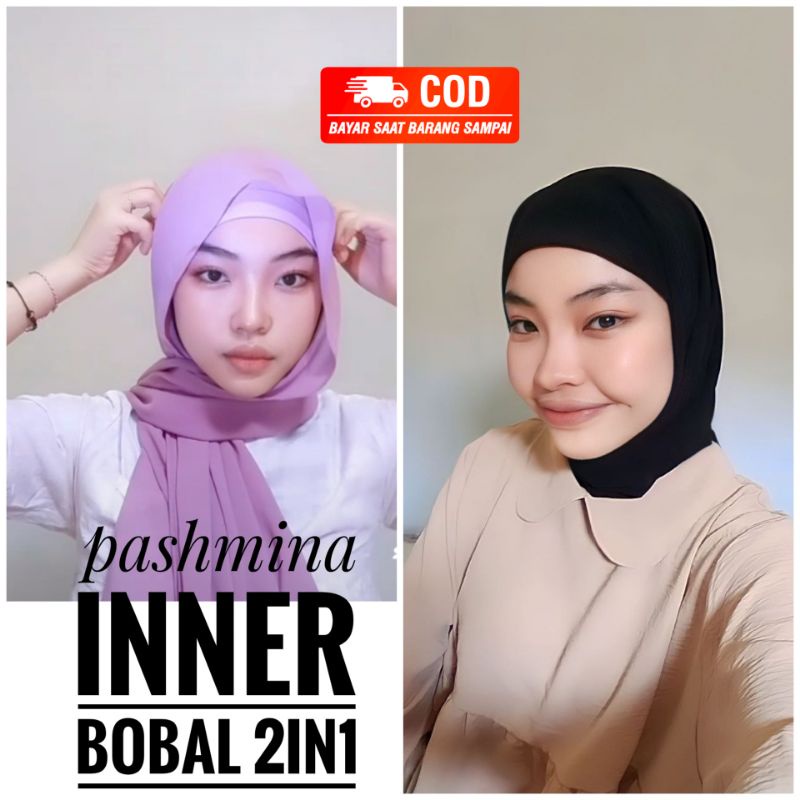 PASHMINA INNER CIPUT 2IN1 BOLAK BALIK TERMURAH pashmina inner 2in1 ceruty baby doll premium termurah pasmina instan pashmina instan dinda hauw surabaya sidoarjo krian arikahijab mojokerto malang nganjuk gresik jombang pasuruan madura