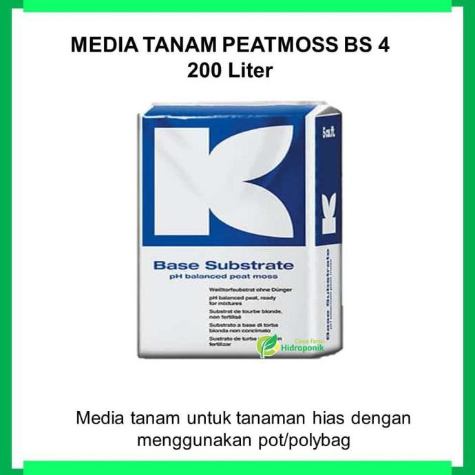 [Terlaris| 1 Bal (200 L) Media Tanam Peatmoss Bs 4 Sphagnum Klasmann Store_Gaga