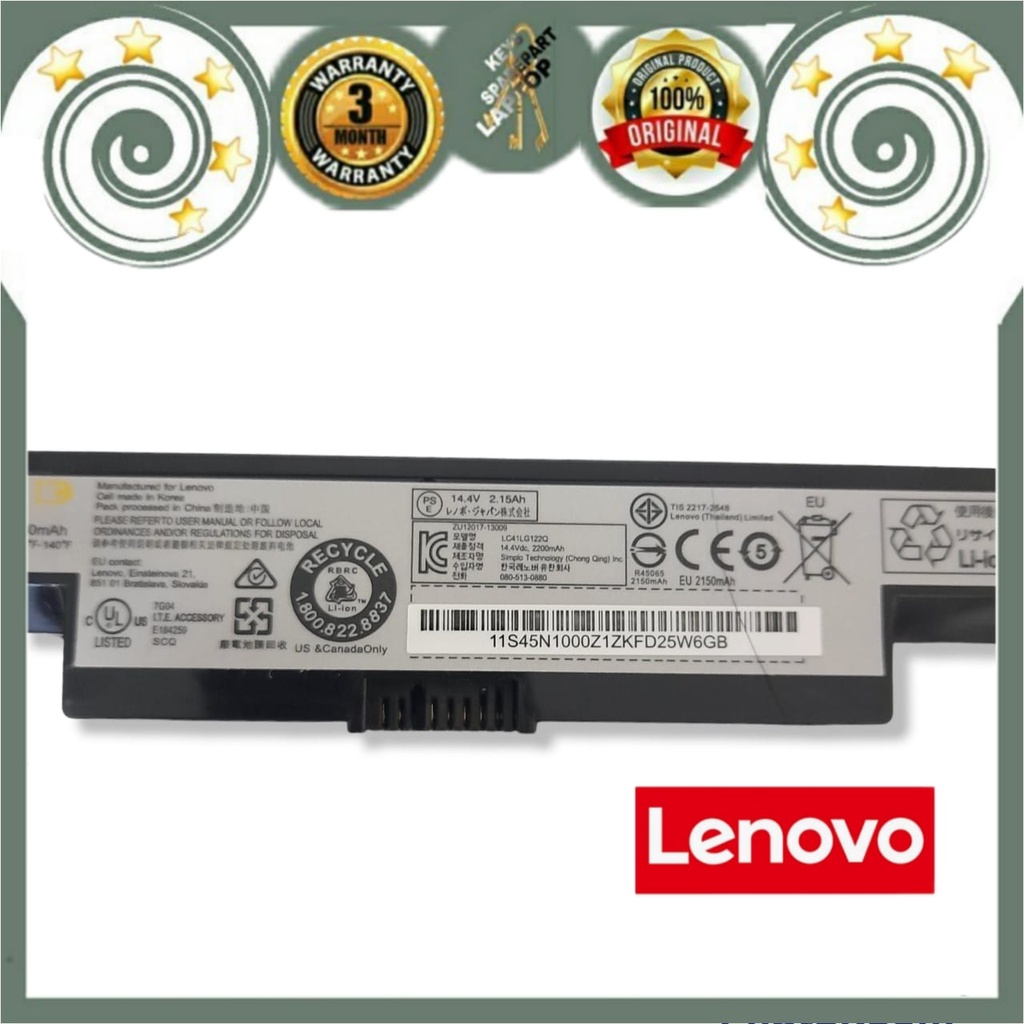 Baterai Battery Batre Laptop IBM Lenovo B40-30 B40-45 B40-70 B50-45 B50-70 B50-30 IdeaPad V4400 G550S G550 L13L4A01 L12L4E55 L12M4E55 L13M4A01 L13S4A01 B40 B41-35 B50 N40 N50 M4400 E40-80 E40-70 E40-45 E50-70 M4450 Original