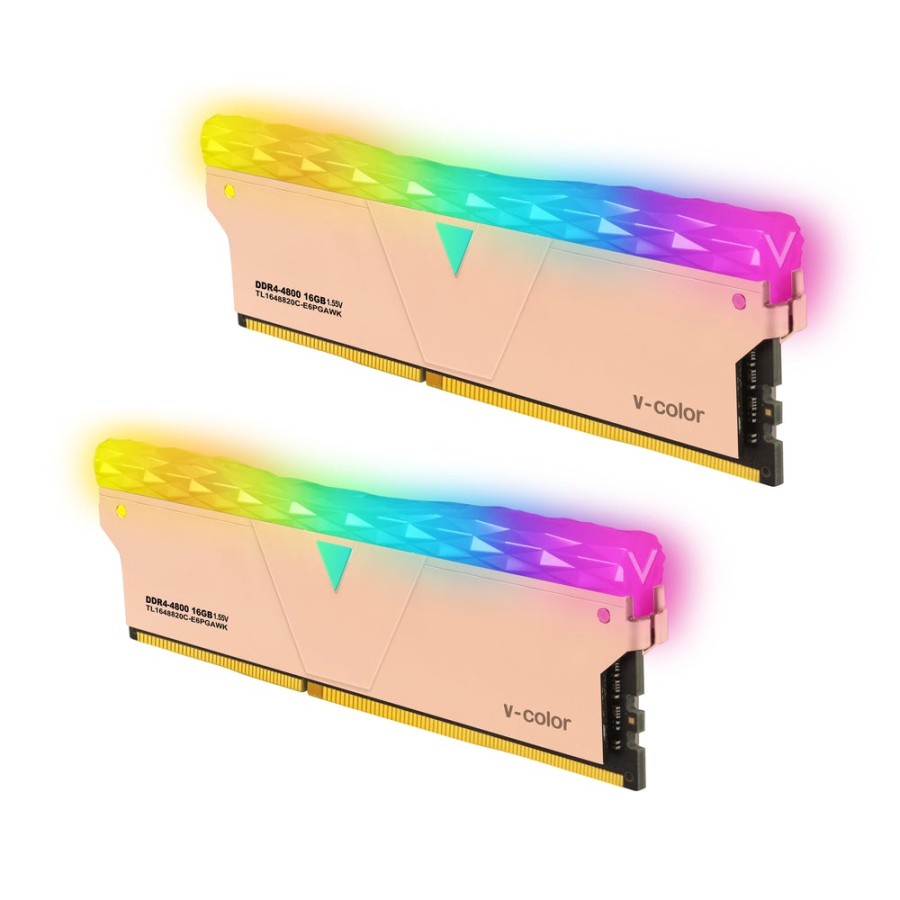 V-COLOR DDR4 Prism Pro RGB Memory 32GB (2x16GB) 4800MHz OC RAM PC