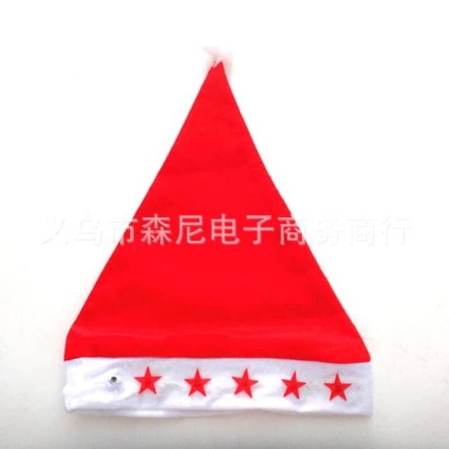 Topi Natal Murah Led Nyala Lampu Hiasan Christmas Hat Murah Grosir