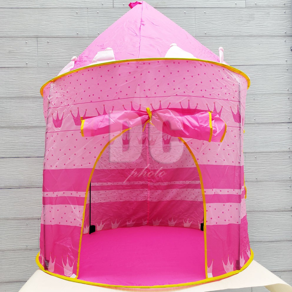 Tenda BESAR 100x135cm Castle Pink Kastil Bermain Anak