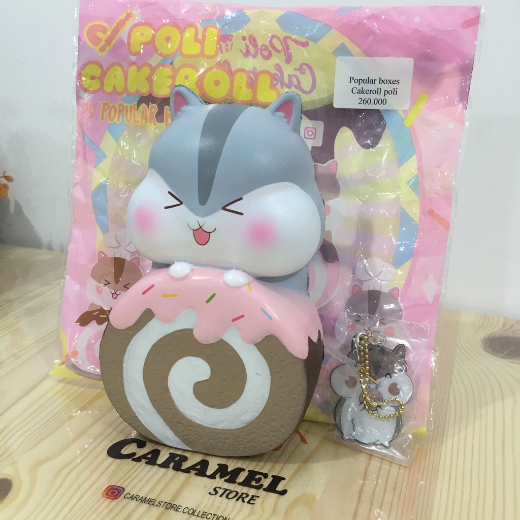 PROMO Cakeroll poli Squishy Licensed By Popularboxes (Squishy Poli cake roll Slow & Soft)