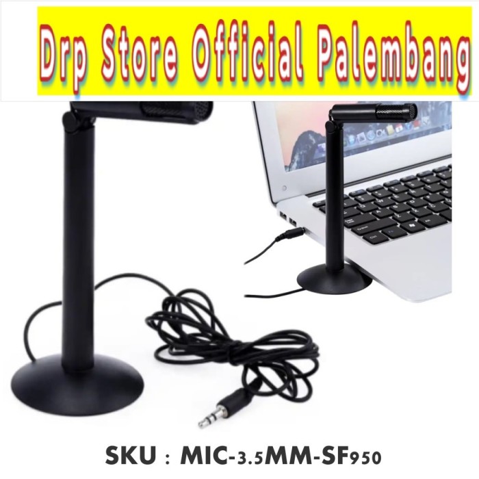 Mic Microphone Condenser Recording Stand Meja laptop komputer SF950