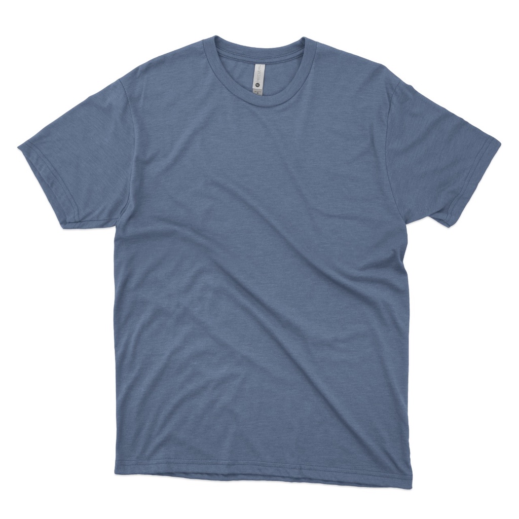 KAOS POLOS PENDEK PRIA - WARNA DUSTY BLUE - AWESAM