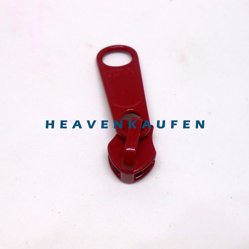 Kepala Resleting YKK Merah Hati/Merah Marun/Maroon No 5