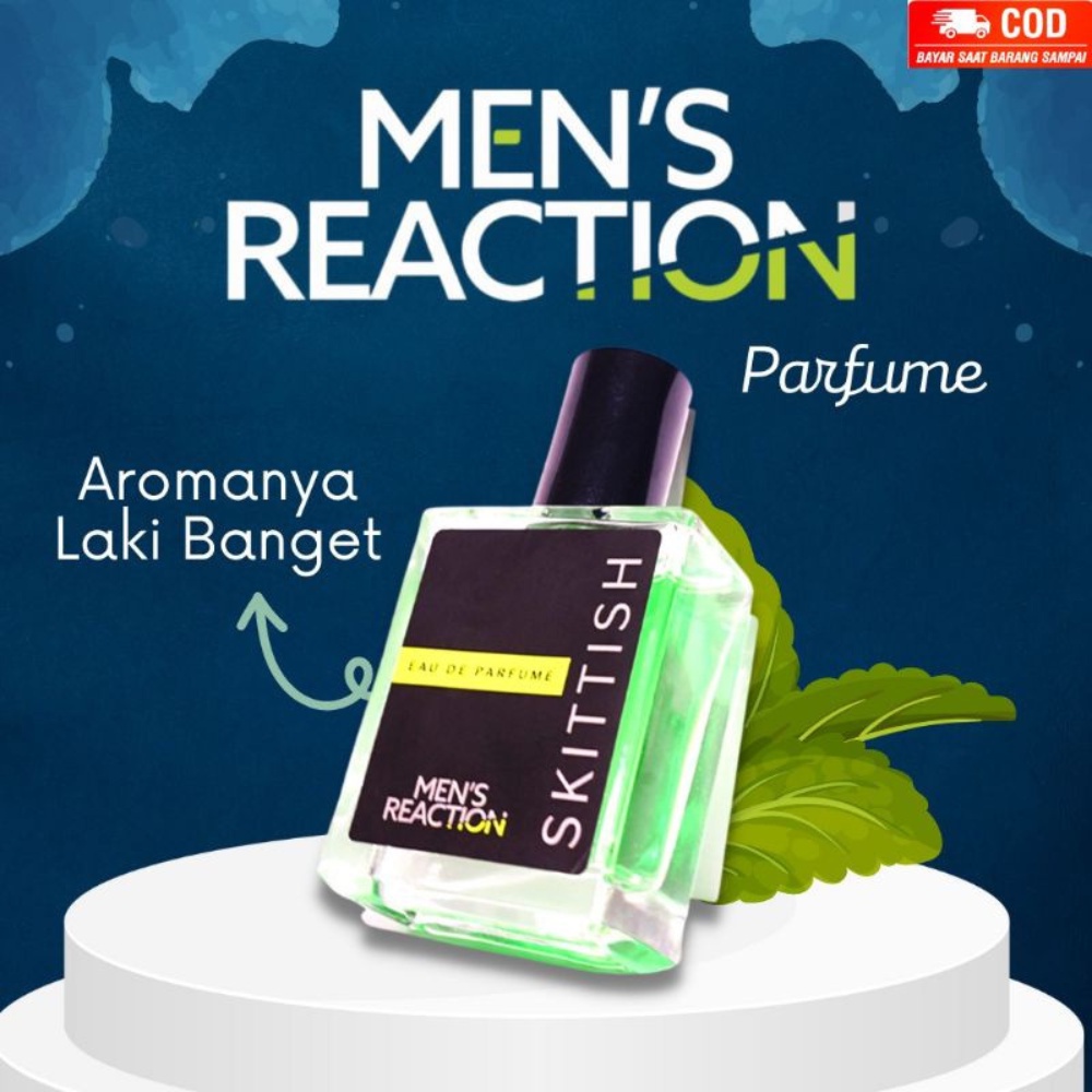 Parfume Pria Dewasa Men's Reaction Skitish Eau De Parfume Wangi Tahan Lama