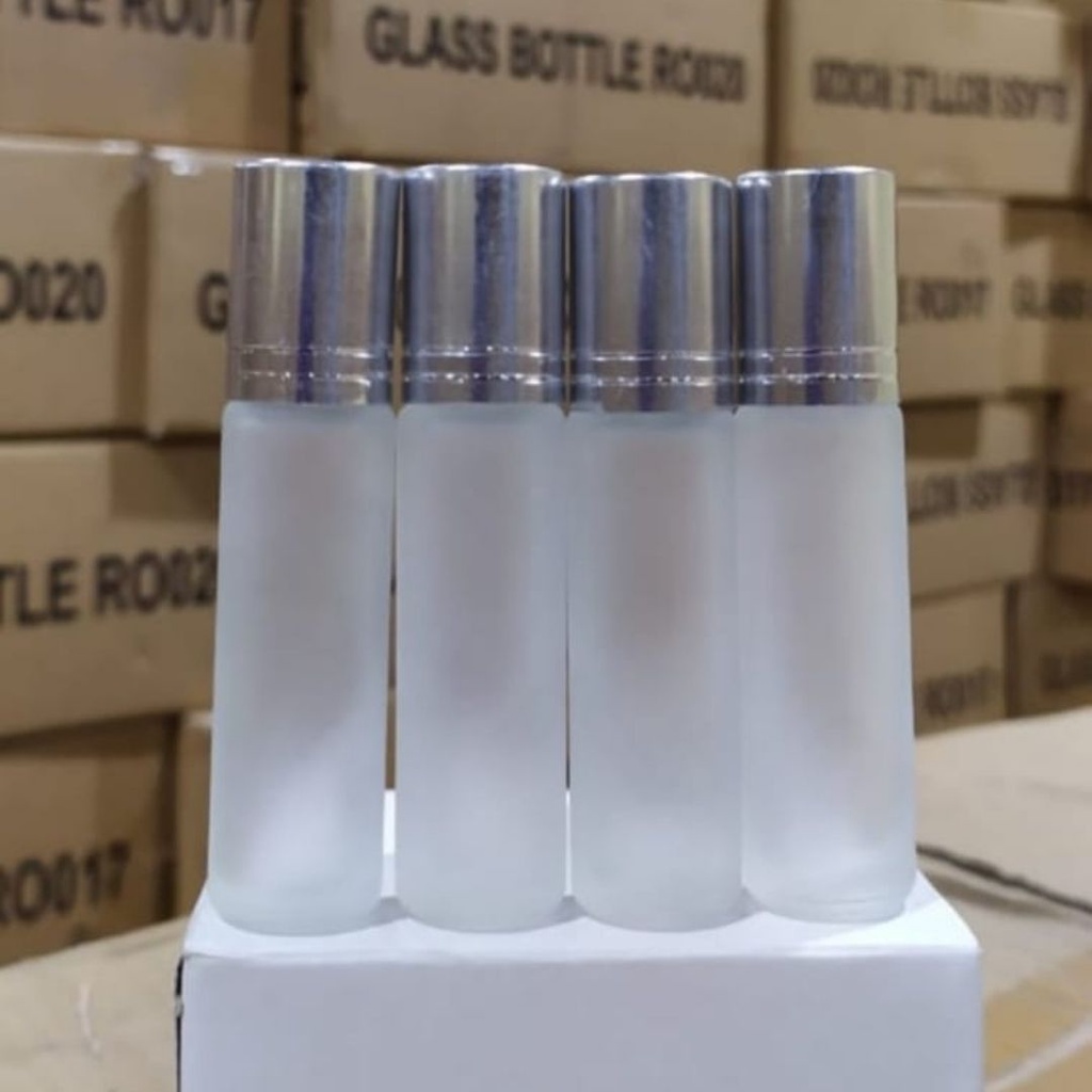 BOTOL KOSONG ROLL ON DOFF SILVER 8ML BOTOL PARFUM SOVENIR