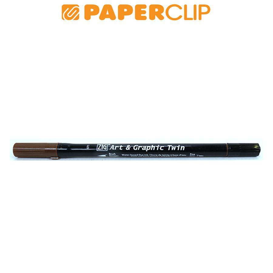 

PEN BRUSH ZIG KURETAKE ART & GRAPHIC TWIN TUT-80 071 MID BROWN