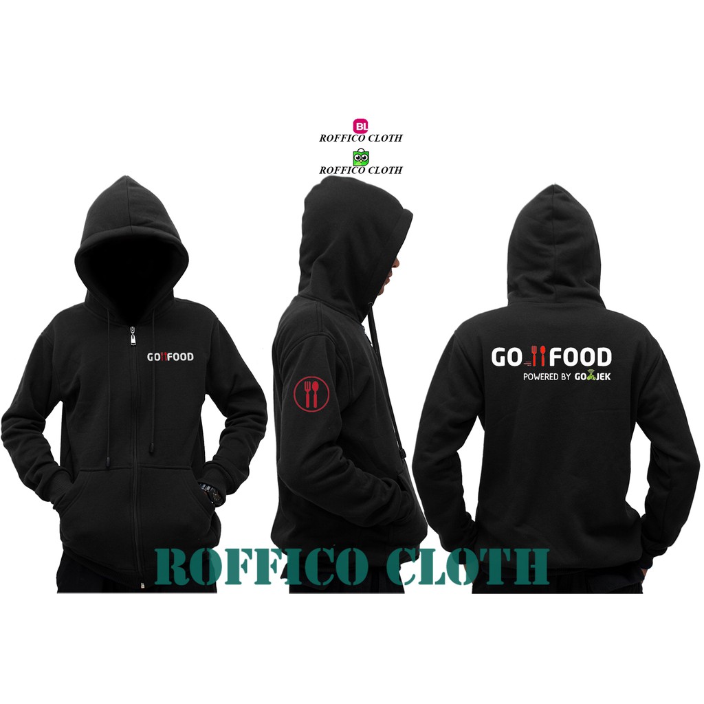 TERLARIS  Jaket / Hoodie Zipper Go Food Powered By Gojek #2 - Roffico Cloth
