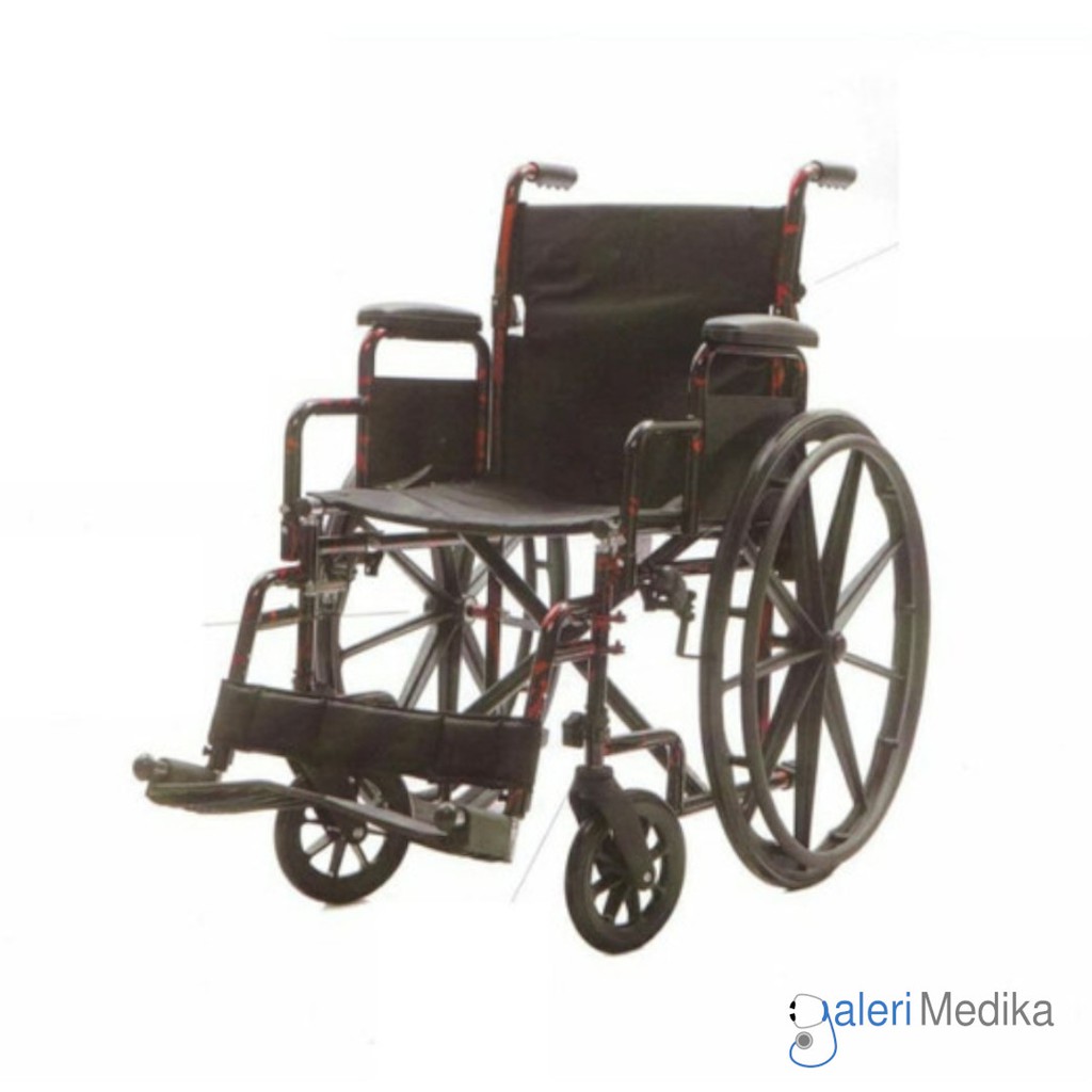 Kursi Roda GEA YJ-023E / YJ 023E / YJ023E Steel Wheelchair - Kursi Roda Rumah Sakit