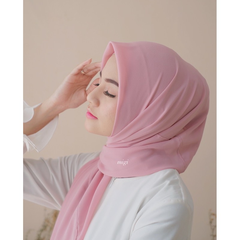 PASHMINA SQUARE BY MIGI / PASHMINA INSTAN / PASHMINA BABYDOLL PREMIUM