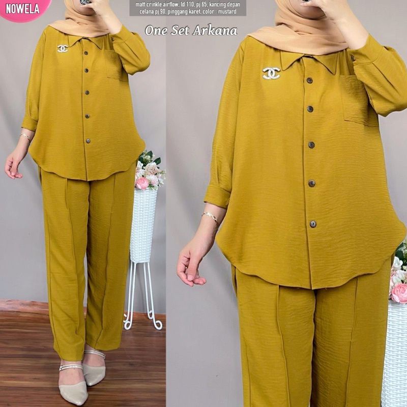Setcel Crinkle murah / Setcel murah premium / setelan murah / setelan crinkle / setcel busuy-4
