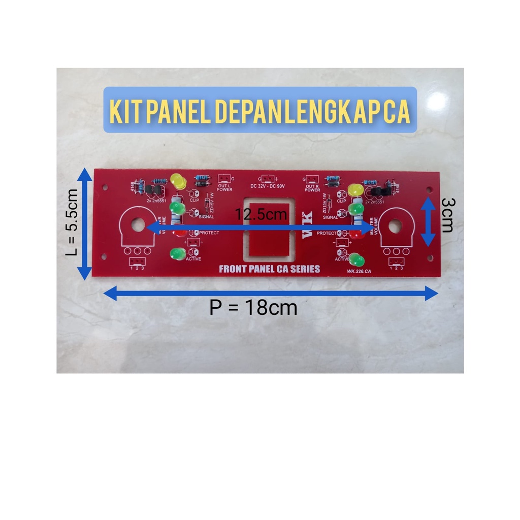 PCB panel depan box ca lengkap pcb ca lengkap