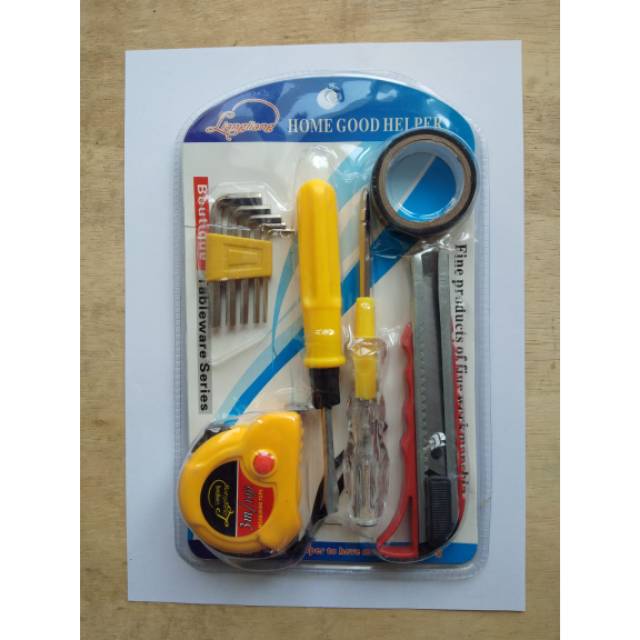 OBENG SET KOMPLIT/PERKAKAS TUKANG/TOOL SET BLISTER LIANG LIANG