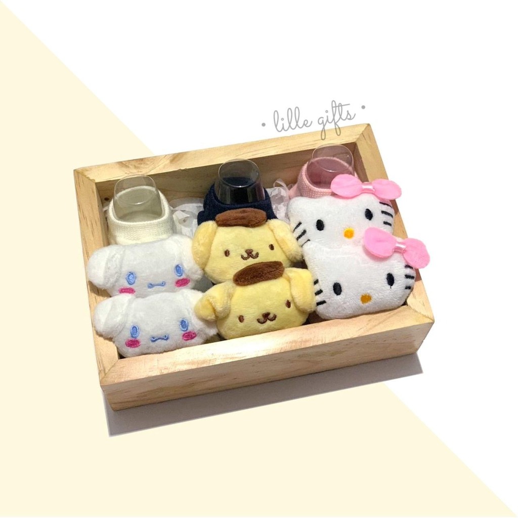 Lille Gifts - Hampers Trio Socks (Parcel Kaos Kaki Bayi Newborn) - Cartoon Series