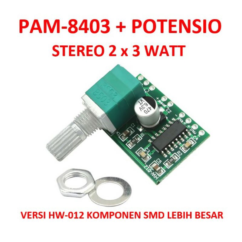 POWER MINI STEREO PAM-8403 ADA POTENSIO