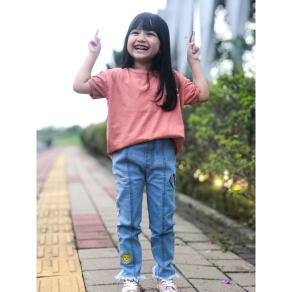 Afsheenastore Celana Panjang Anak Girly Jeans Annabelle 2-10T