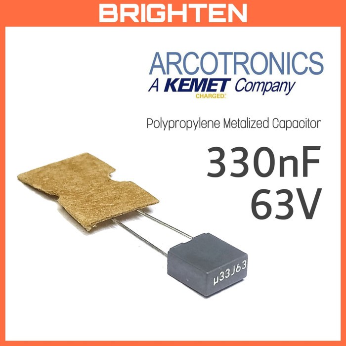 Arcotronics MKP 0.33uF 330nF 63V Polypropylene Metalized Capacitor