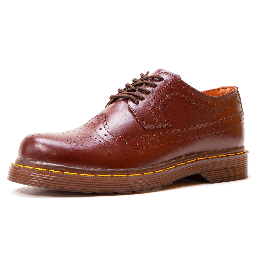 Sepatu Pria Docmart Low Boot Wingtip B1061 Kulit Asli Like Original