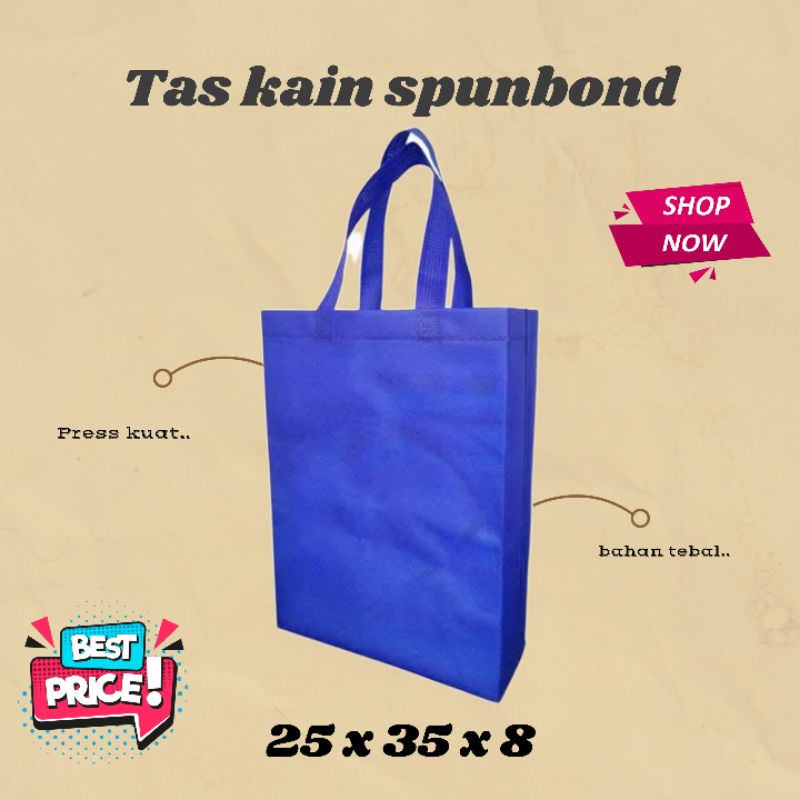 

Tas kain spunbond/Tas goodie bag/Tas kain souvenir/Tas kain murah/