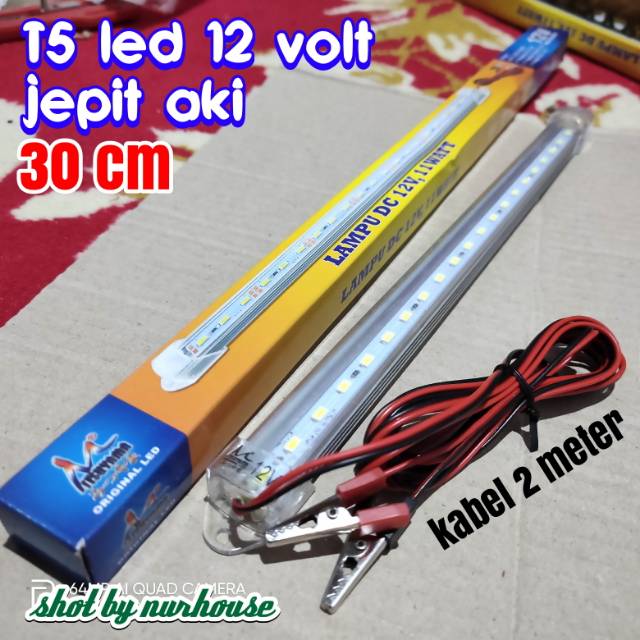 mitsuyama led dc lampu aki T5 led 12 volt panjang 30 cm 11 watt