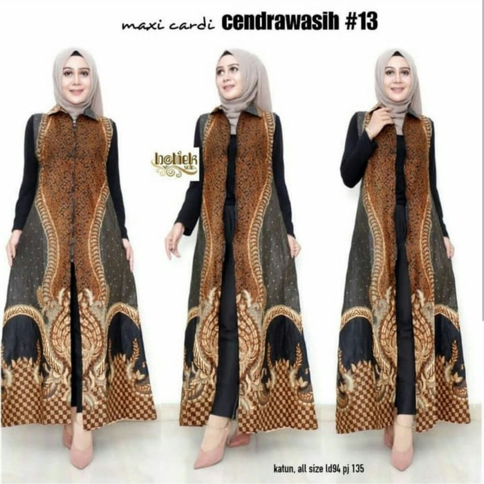  baju  Gamis  batik  long cardi cendrawasih batik  wanita batik  