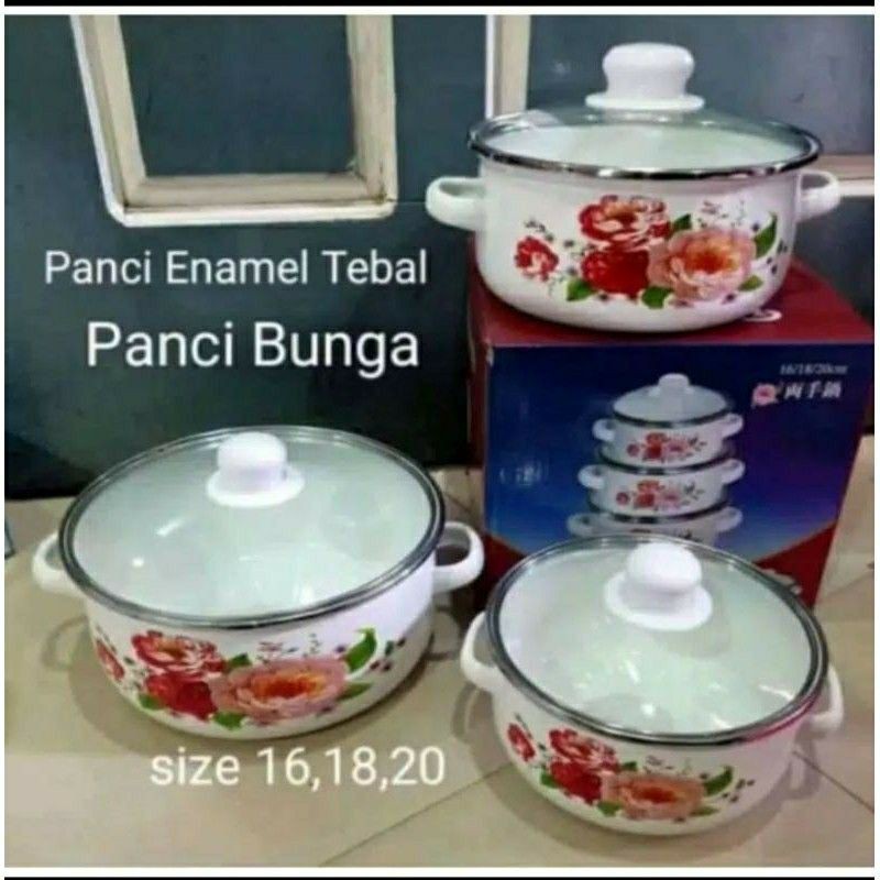 PANCI BUNGA G-1618/PANCI SET 3 TUTUP KACA/PANCI REONA-4