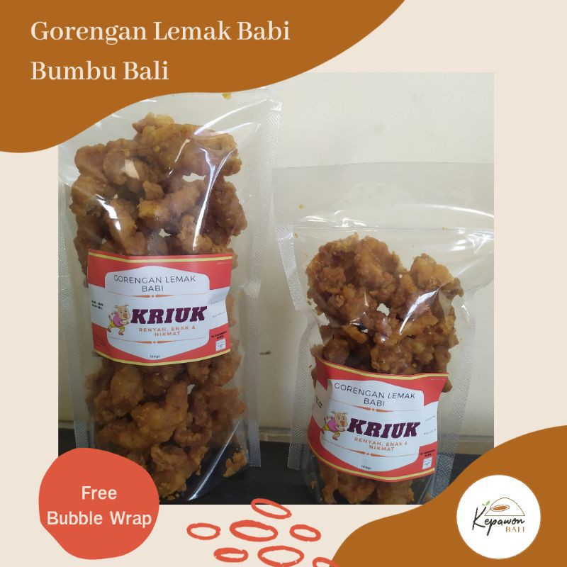KERUPUK / GORENGAN LEMAK BABI SUPER ENAK ( OLEH - OLEH KHAS BALI)