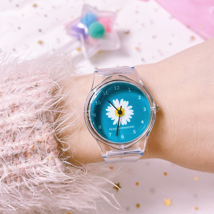 Jam Tangan Elektronik Jelly Transparan Motif Kartun Untuk Anak Laki-Laki/Perempuan Daisy Watch-1