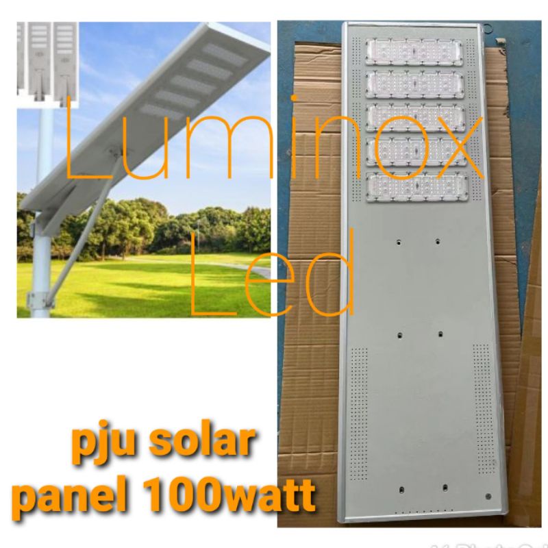 pju solar cel panel surya 100w 100watt / jalan led tenaga surya 100 watt 100 w outdoor