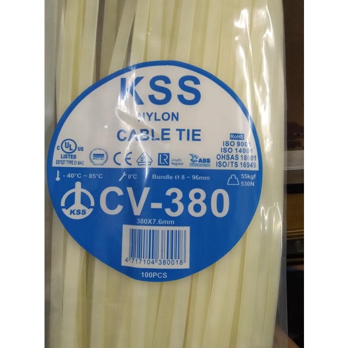 

Kss Kabel Ties Cv 380, Tebal 7,6Mm Terlaris