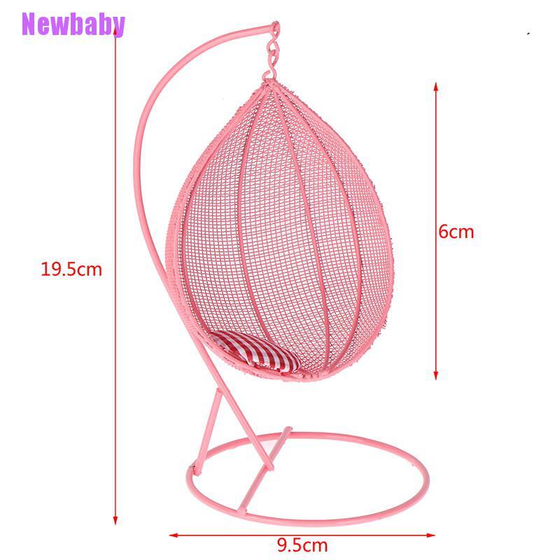 (Newbaby) Miniatur Hammock / Kursi Ayun Skala 1: 12 Untuk Dekorasi Rumah Boneka