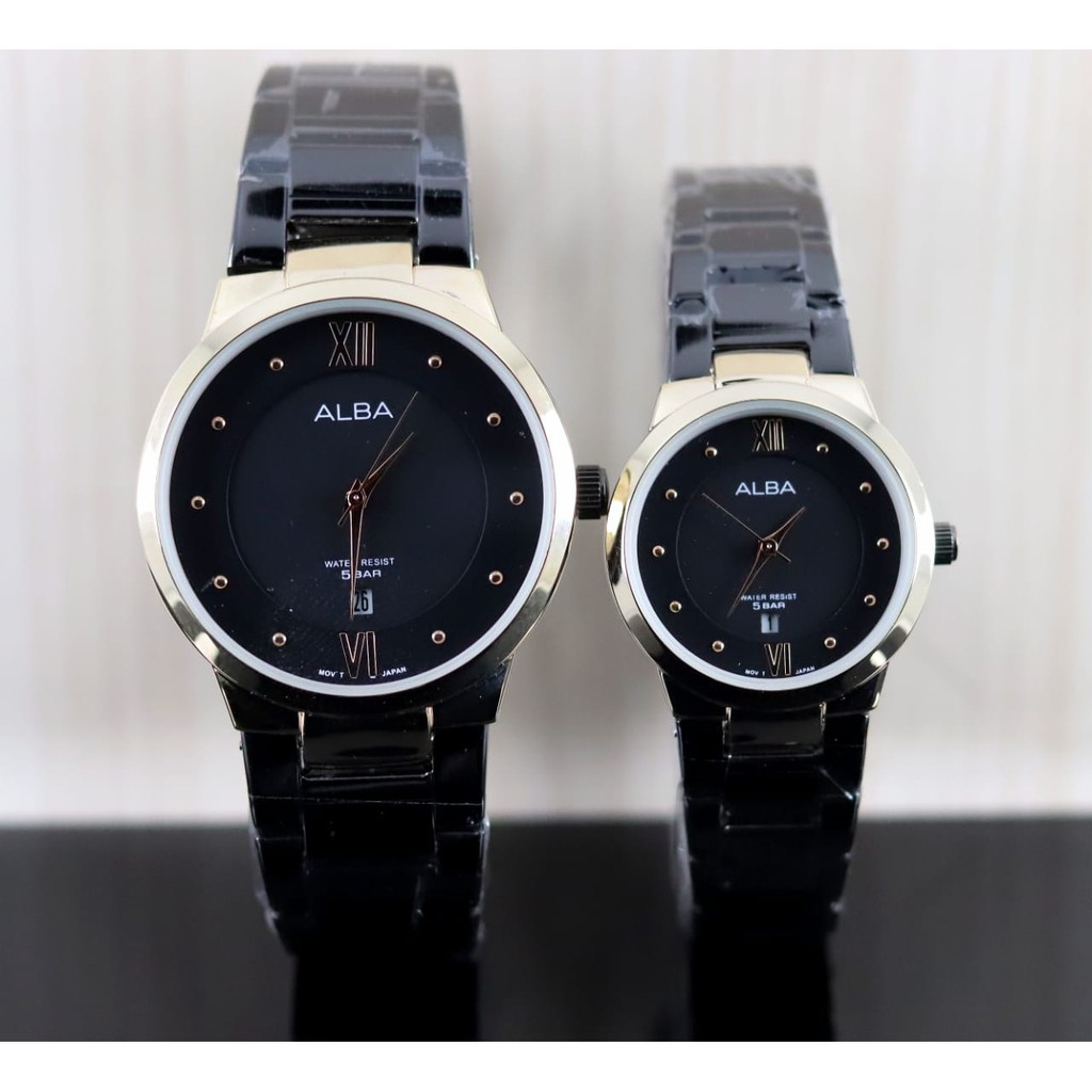 Jam Tangan COUPLE Analog Stainless Steel Alba