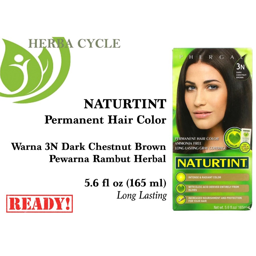 Naturtint Permanent Hair Color 165ml Pewarna Cat Rambut Herbal ORI USA