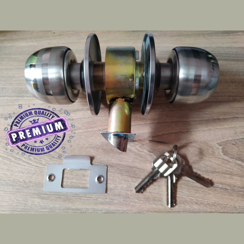 Kunci Bulat Pintu Kamar Mandi Stainless Steel